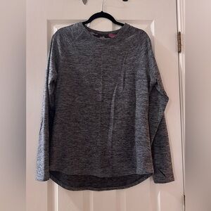 Women's Gray Long Sleeve Pajama Top